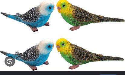 fake parakeet toys