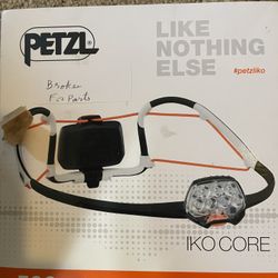 Petzl Iko Core Headlamp 500 Lumens Ultralight Flexible Water Resistant Lantern (For Parts not working)