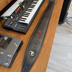 Raven Leather Guitar or Bass Strap NEW