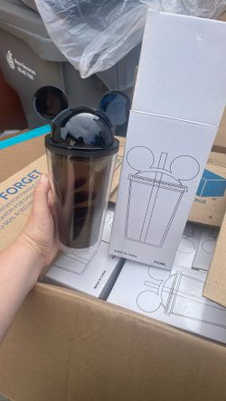 Mickey Tumbler cups With Straw
