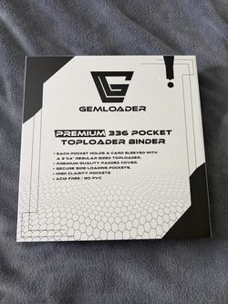 Gemloader Toploader Binder Black