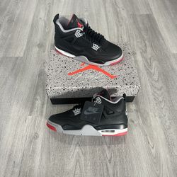 Jordan 4 Retro Reimagined Bred Men, Women, GS Size New