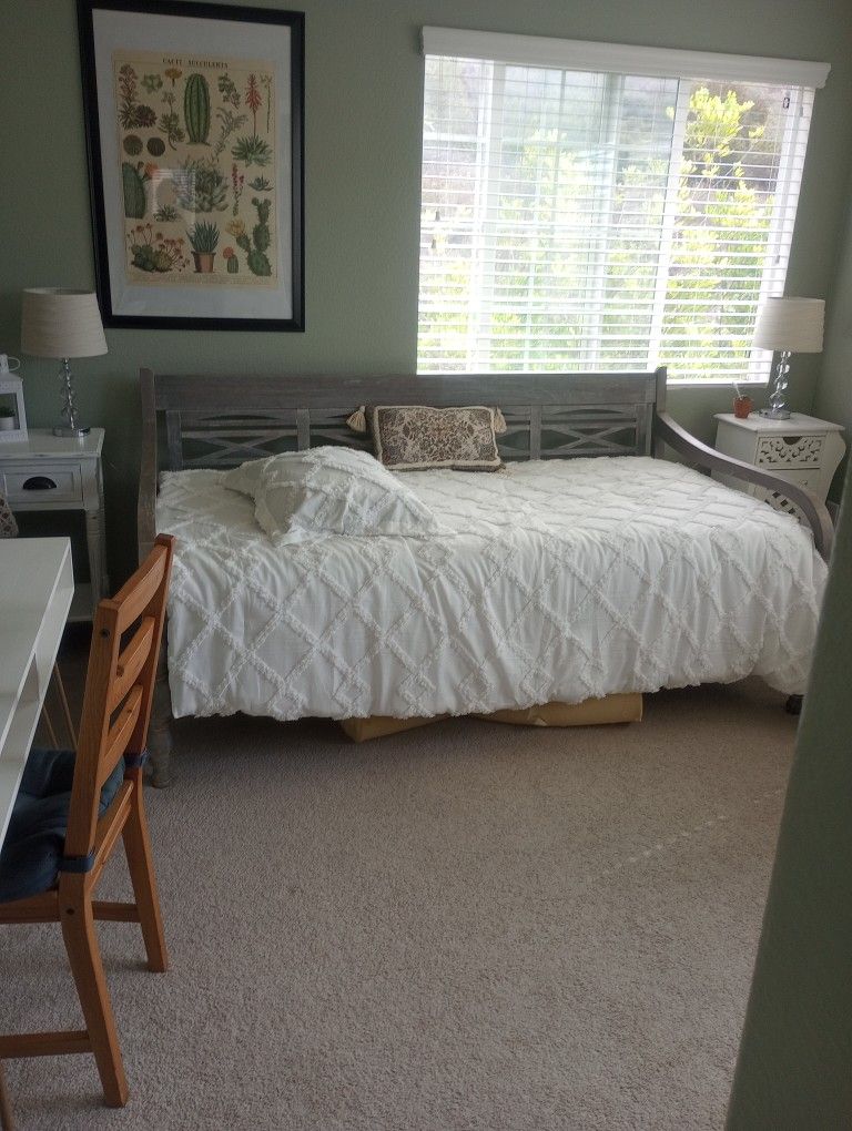 Grey Wooden Daybed