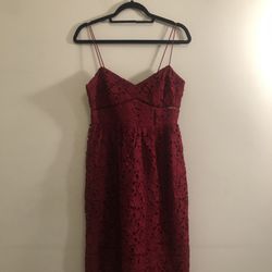 Red Lace Party Dress - Size 6, Club Monaco, Perfect Condition