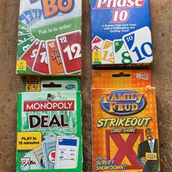 Card Games Lot Of 4