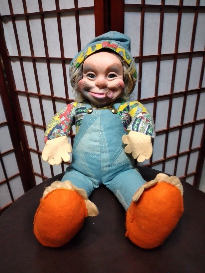 VINTAGE RUSHTON HOBO DOLL TOY W CIGAR RED SKELTON/FREDDY FREELOADER 1950’s