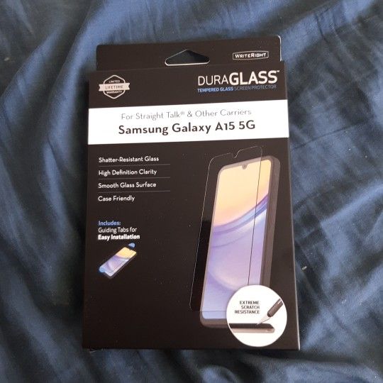 DuraGlass 100090210 Tempered Glass Screen Protector for Samsung Galaxy A15 5G