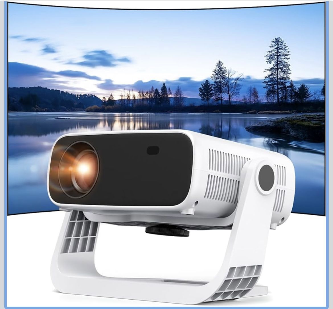 Zdk 2025 Smart Projector with Wifi And Bluetooth - Portable Mini Projector For Home Theater