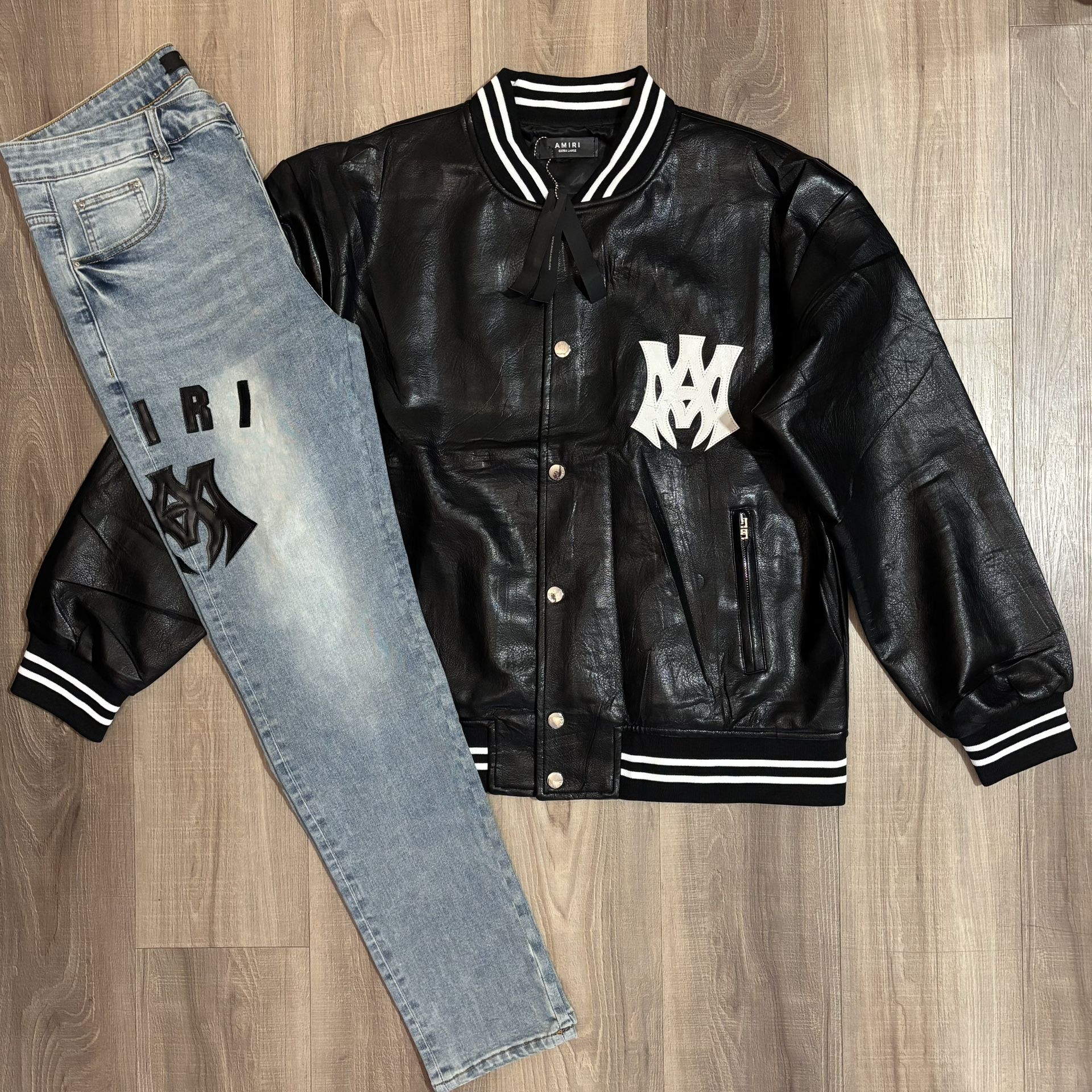 Amiri Men’s jeans and Jacket Set