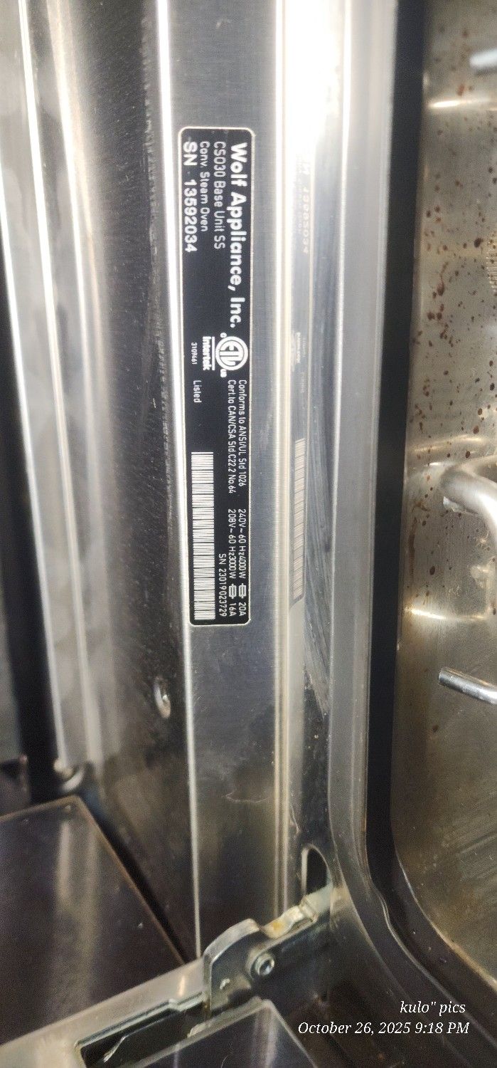 conventional oven by wolf