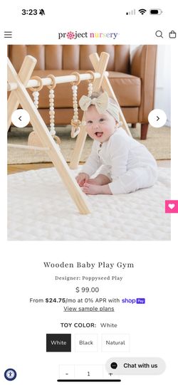 Wooden Infant Toddler Play Gym