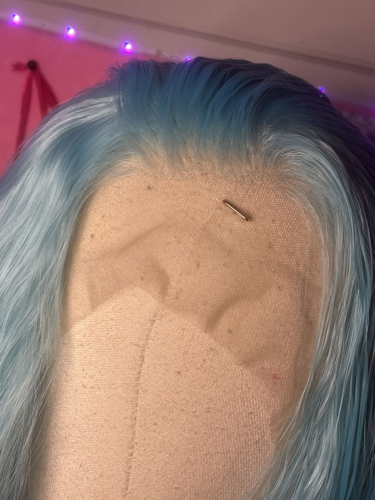 Free Part Blue Curly Wig ! 30"❤️✨