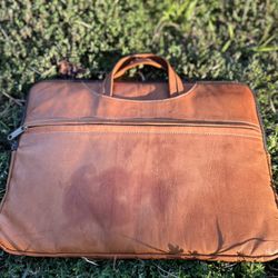  Laptop Briefcase /comptuter Case / 100% Genuine  Leather 