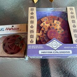 Mexico Handcraft- Mayan Calendar And Coasters
