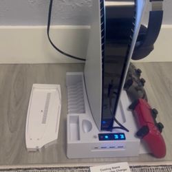 PS5 Cooling Stand With Dual Controller Charger