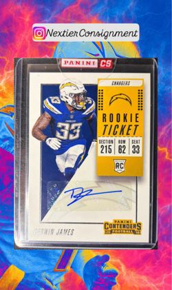 2018 DERWIN JAMES PANINI CONTENDERS ROOKIE TICKET ROOKIE AUTO