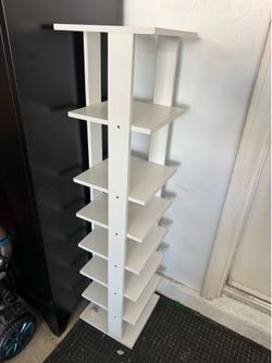 White shoe rack