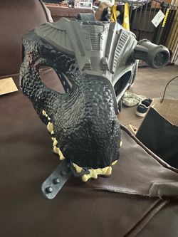 Jurassic Park Dinosaur Costume Mask with Helmet