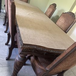 Wood 🪵 Dinning Room Set - Luxury Table!