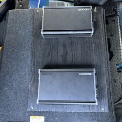 Kicker Comp R 2 Amps And A Sound Processor 