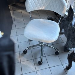 Office/salon Chair Has Adjustment Lever.