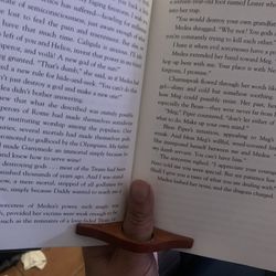 Wooden Thumb Book Page Holder