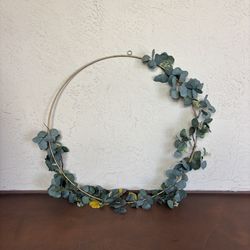 One Large Bronze Round 36 Inch Wreath Orb Ring