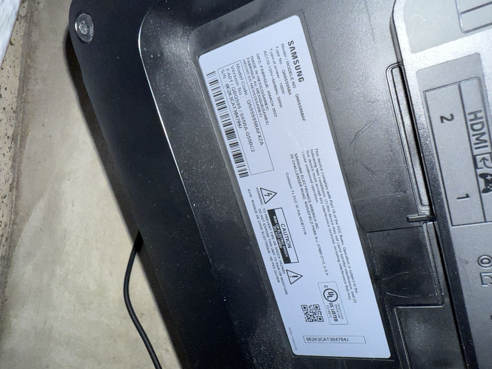 Samsung QN55S95BAF 4K OLED