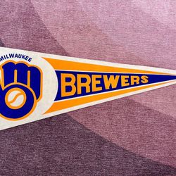 Vintage Pennant - 90’s Milwaukee Brewers MLB Pennant
