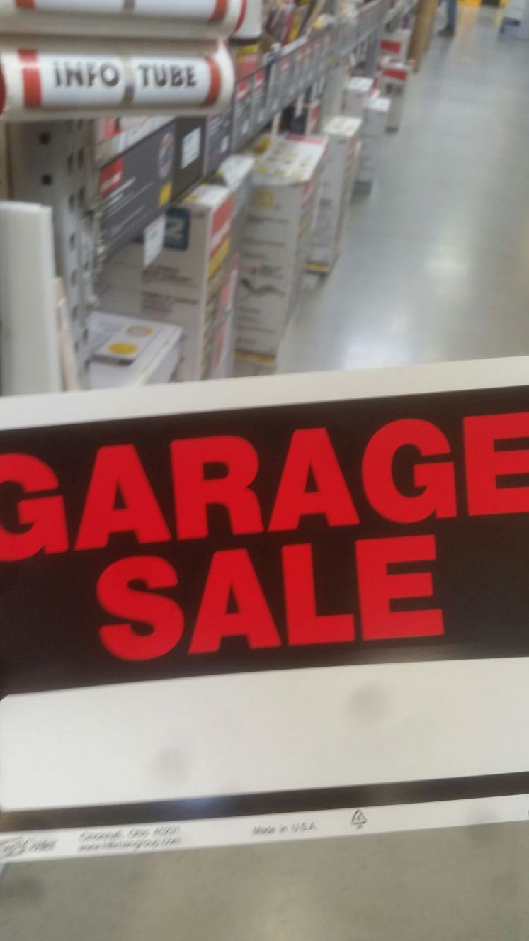 Garage sale sunday