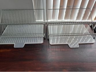 IKEA KVOT Dish Drainer Stainless with Tray Folding