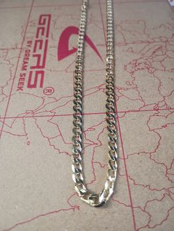 14k Korean Gold PLATED chain linkage necklace