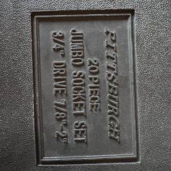 Pittsburgh 20 Piece 3/4 Drive Socket Set