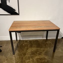 West Elm Raw Mango Box Frame Table 