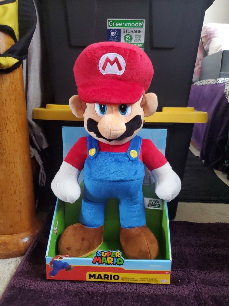 $20-NEW-Super Mario - MARIO- 20" Junbo PLUSH