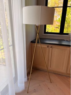 2 west elm floor lamps 1 for $60 and 2 for $ 100