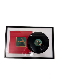 KANYE SIGNED MY BEAUTIFUL DARK TWISTED FANTASY VINYL FRAMED