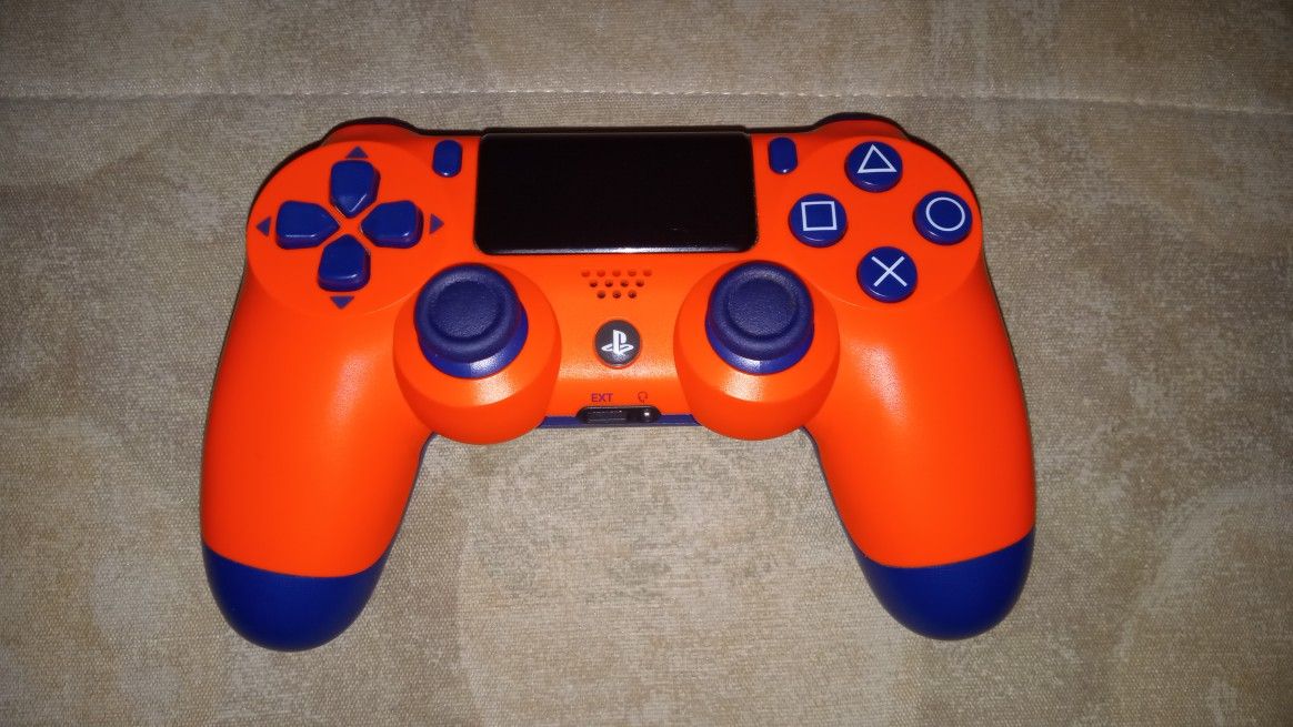 OEM Sony PlayStation Dualshock 4 Controller Sunset Orange Blue 