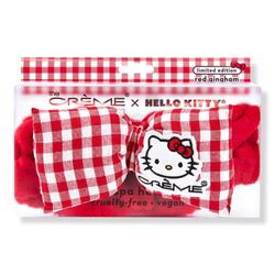 The Crème Shop x Hello Kitty Teddy Headband - Spa Headband for Skincare, Face Masks, Washing Face, Makeup and Bathing - Soft, Gentle Material for All