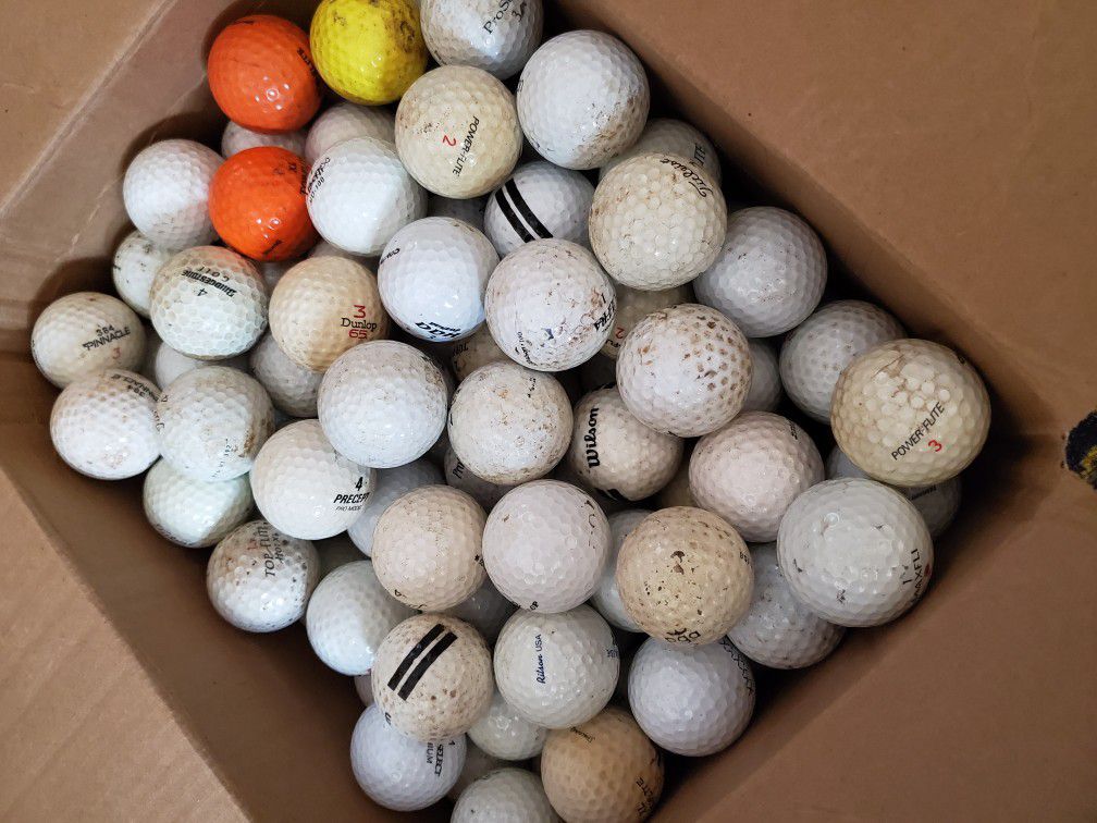 Golf Balls = 200+ and a 10 pack of Club Iron Covers