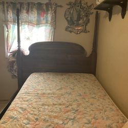 Sale Sale Four Poster Headboard Footbord Queen Size Bed Solid Oak Wood Heavy Mattress Not Included