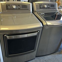 Lg top load washer and dryer set