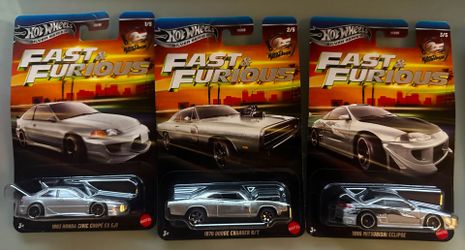 Hot Wheels Fast and Furious Silver Edition