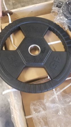 New Olympic grip plates pair bbn of 45 25 10 5 2.5 $525