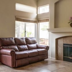 Arizona Leather Sofa/Recliner 