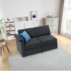 2 Seats Sofar W Drawer Storage ( Need A Truck Or Big Car To Pick It Up)