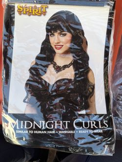 Black wig! Halloween 