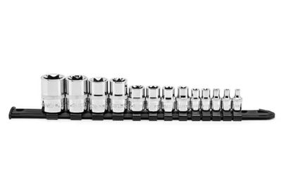 Husky 1/4 in., 3/8 in., and 1/2 in. E-Torx Socket Set (13-Piece