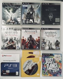 PlayStation 3 Game Lot 9 games as is