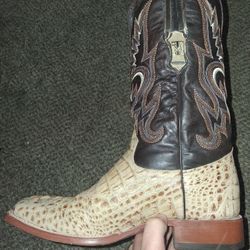 Mens Size 13 Real Caiman Neck Boots